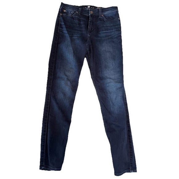 7 Seven For All Mankind Jeans Womens 28 High Waist Gwenevere Skinny Dark Wash - Picture 1 of 6